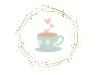 name logo template circle with dots